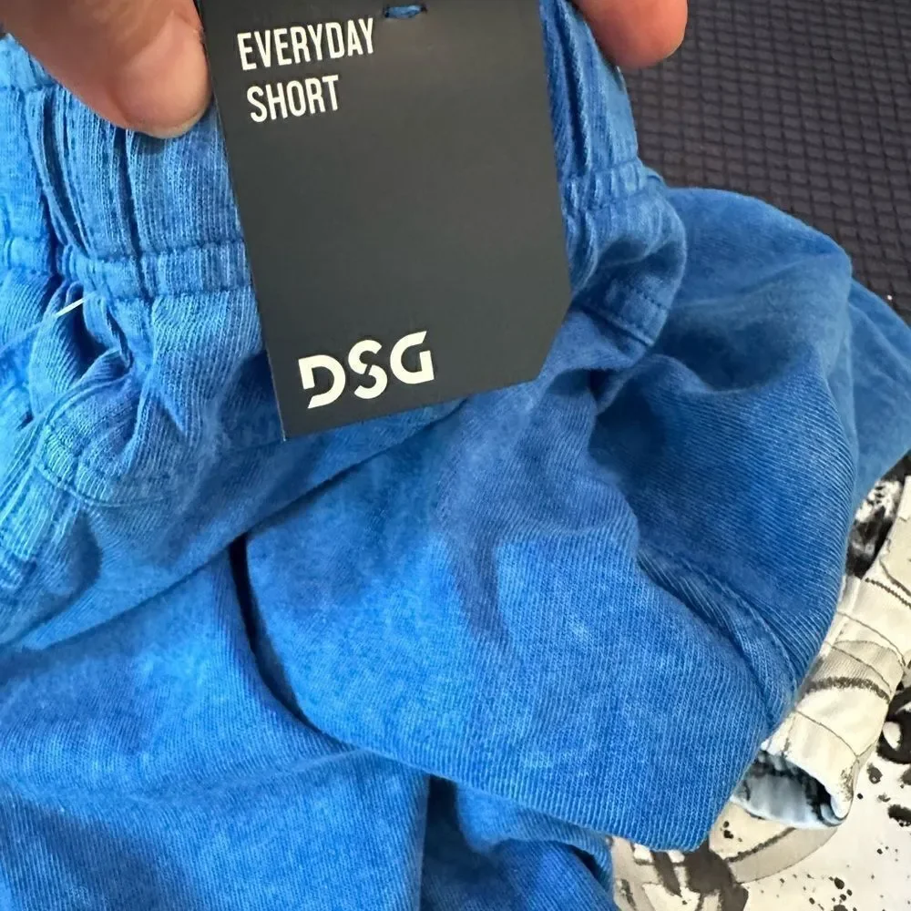DSG | Boys Graffiti Knit Train &  Blue Cotton Jersey Shorts Lot | XS 6/7